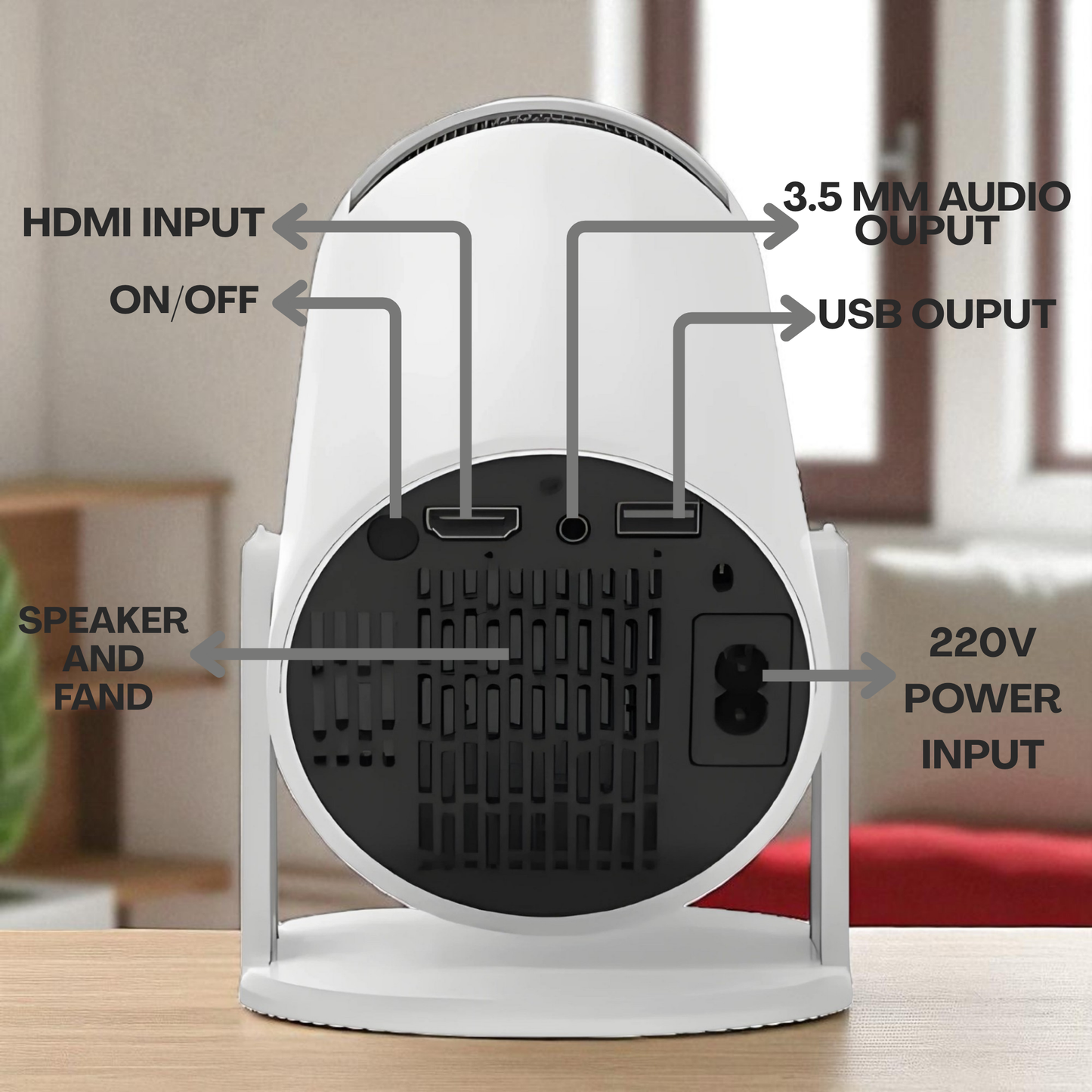 The DROXEN Mini Proyector, Android 11